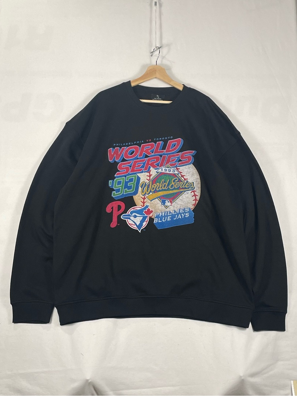 Peace collective Blue Jays 1993 World Series Phillies Sweatshirt Crewneck Sz 3XL - Picture 2 of 8